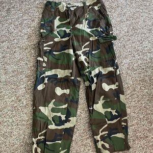 Camo cargo pants